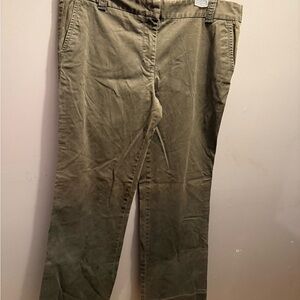 J. Crew Olive Straight Leg Pants